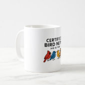 Certified Bird Nerd (Kind Edition) - Schattige Vog Koffiemok (Voorkant links)