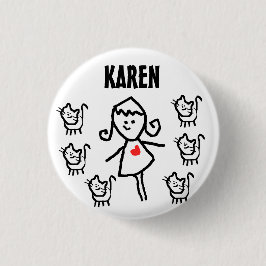 Certified Cat Lady Ronde Button 3,2 Cm