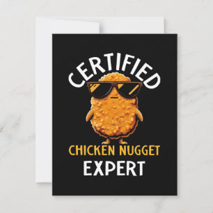 Certified Chicken Nugget Expert Feestdagenkaart