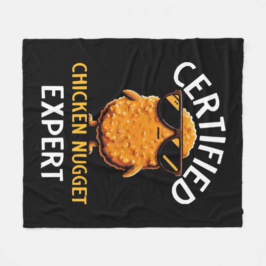 Certified Chicken Nugget Expert Fleece Deken (Voorkant (Horizontaal))