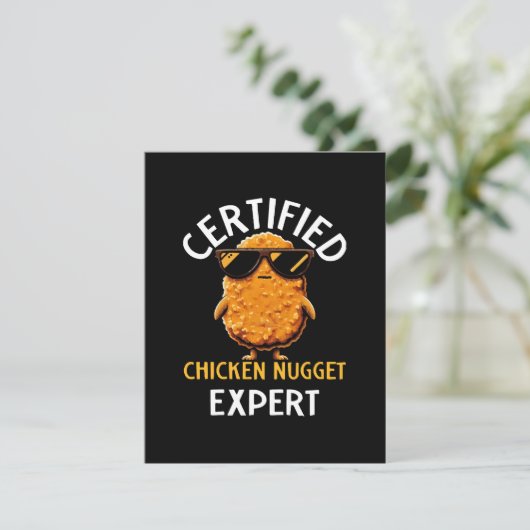 Certified Chicken Nugget Expert Informatiekaartje (Staand voorkant)