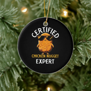 Certified Chicken Nugget Expert Keramisch Ornament