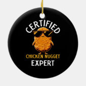 Certified Chicken Nugget Expert Keramisch Ornament (Achterkant)