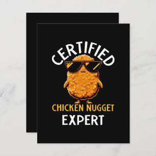 Certified Chicken Nugget Expert Notitiekaartje
