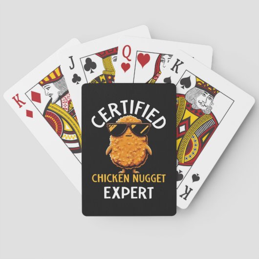 Certified Chicken Nugget Expert Pokerkaarten (Achterkant)