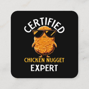 Certified Chicken Nugget Expert Vierkante Visitekaartje