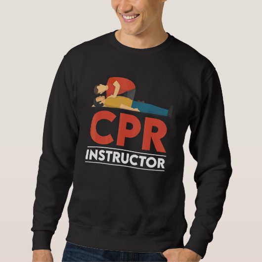 Certified CPR Instructor Outfit First Aid AED Trai Trui (Voorkant)