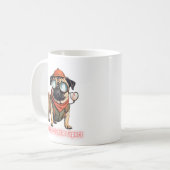 Certified Cuddle Expert Mug – Funny Pug Lover  (Devant gauche)