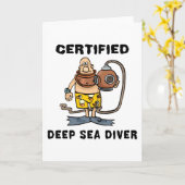 Certified Deep Zee Diver Gift Kaart (Gele Bloem)