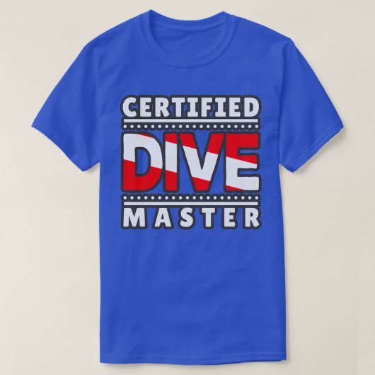 Certified Dive Master T-shirt (Design voorkant)