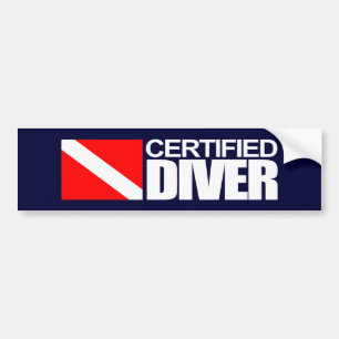 Certified Diver 4 Bumpersticker