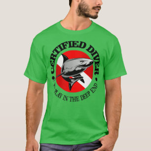 Certified Diver rd shark T-shirt