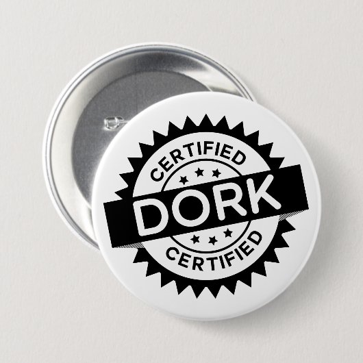 Certified Dork Button (Voorkant /achterkant)