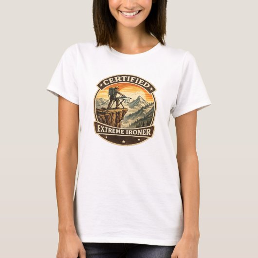 Certified Extreme Ironer Vintage Mountain TShirt (Devant)