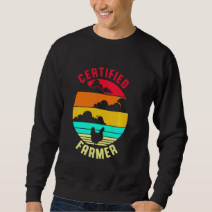 Certified Farmer Chicken Retro Cute Rooster Chick Trui