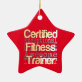 Certified Fitness Trainer Extraordinaire Keramisch Ornament (Voorkant)