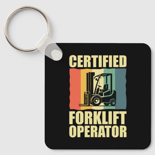 Certified Forklift Operator Sleutelhanger (Voorkant)