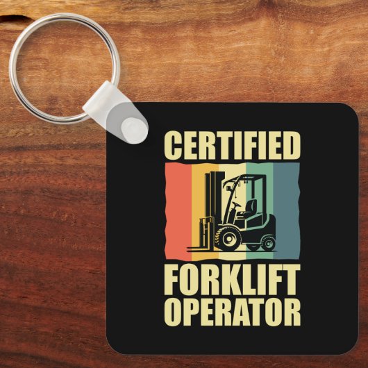 Certified Forklift Operator Sleutelhanger (Voorkant)