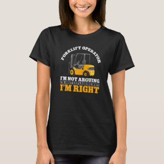 Certified Forklift Truck Operator Forklift T-shirt