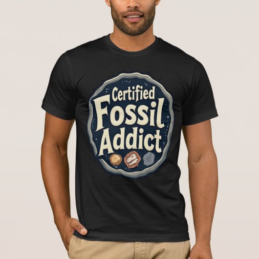 Certified Fossil Addict T-shirt (Voorkant)