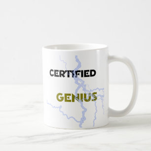 "Certified Genius" Klassieke witte Mok