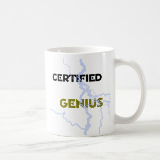 "Certified Genius" Klassieke witte Mok