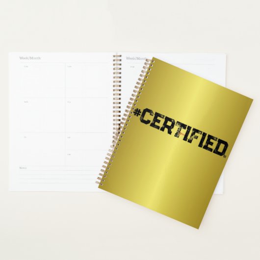 #CERTIFIED GOLD PLANNER (Display)