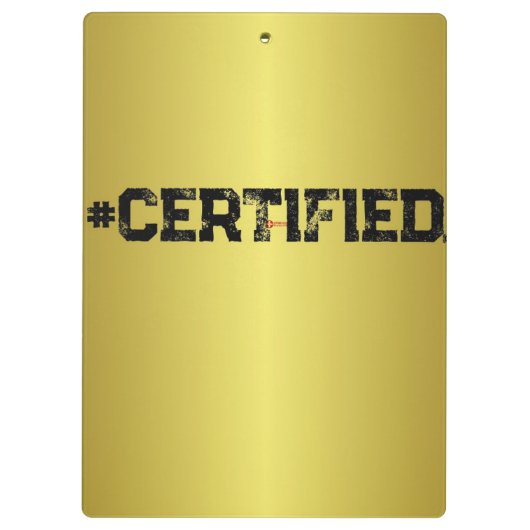 #CERTIFIED GOLD PLANNER KLEMBORD (Achterkant)