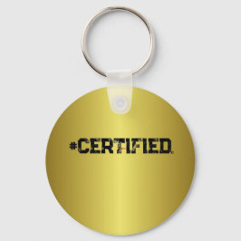 #CERTIFIED GOLD SLEUTELHANGER (RUBBER)