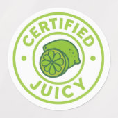 Certified Juicy Fruit Sticker Sheet  (Design 2)