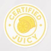 Certified Juicy Fruit Sticker Sheet  (Design 1)