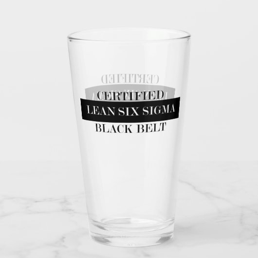 Certified Lean Six Sigma Black Belt Glas (Achterkant)