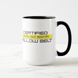 Certified Leans Six Sigma Yellow Belt Coffee Mok