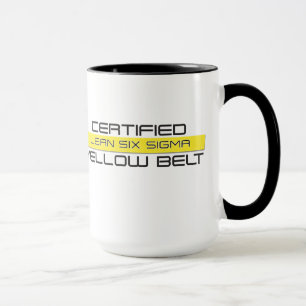 Certified Leans Six Sigma Yellow Belt Coffee Mok