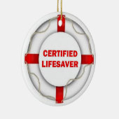 Certified Lifesaver Keramisch Ornament (Rechts)
