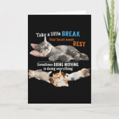 Certified Nap Expert Funny Lazy Cat Meme Cat Moms Kaart (Voorkant)