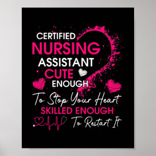 Certified Nursing Assistant Cute Nursing CNA Poster