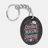 Certified Nursing Assistant Double Sided Keychain (Voorkant Links)