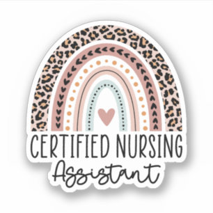 Certified Nursing Assistant Rainbow CNA-Afstuderen Sticker