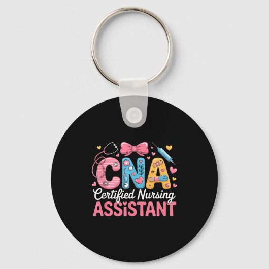 Certified Nursing Istant Nurse Aide Nurse Istant C Sleutelhanger (Voorkant)