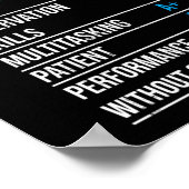 Certified Physican Assistant Report Kaart Poster (Hoek)