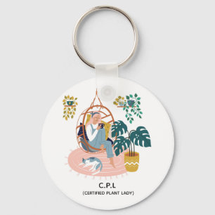 Certified Plant Lady Sleutelhanger