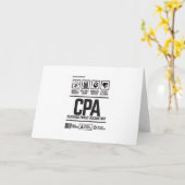 certified public accountant-CPA Kaart (Gele Bloem)