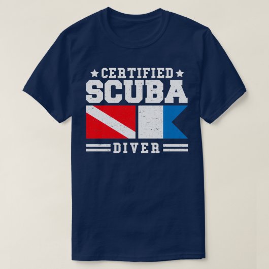 Certified Scuba Diver Diving 1 T-shirt (Design voorkant)
