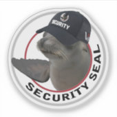 Certified Security Seal | Deadpan Vinyl Sticker (Voorkant)