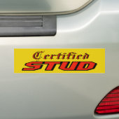Certified Stud Bumpersticker (Op auto)