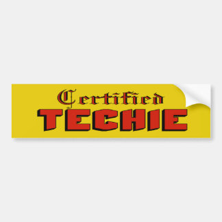 Certified Techie Bumpersticker