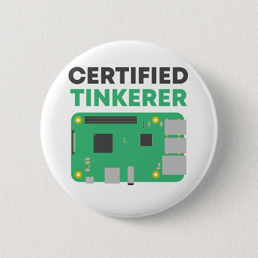 Certified Tinkerer Button (Voorkant)