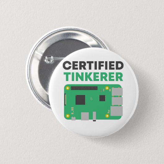 Certified Tinkerer Button (Voorkant /achterkant)