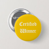Certified Winner Button (Voorkant /achterkant)